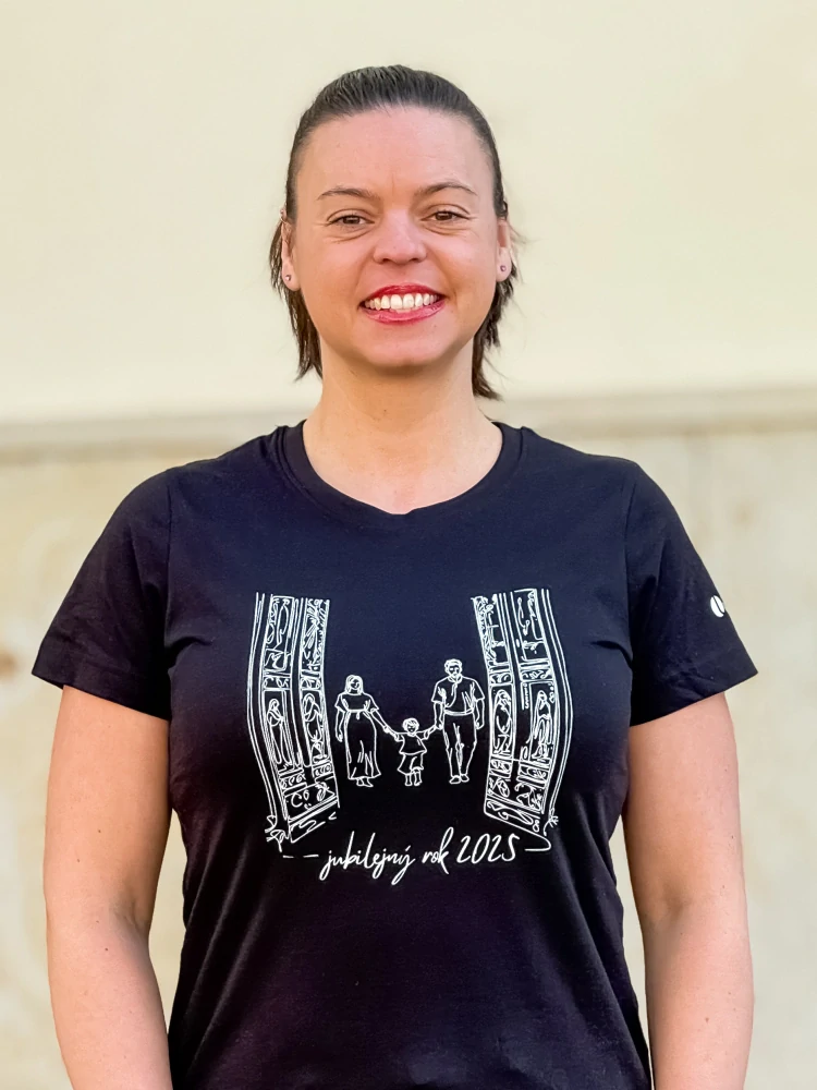 Dámske čierne tričko k Jubilejnému roku