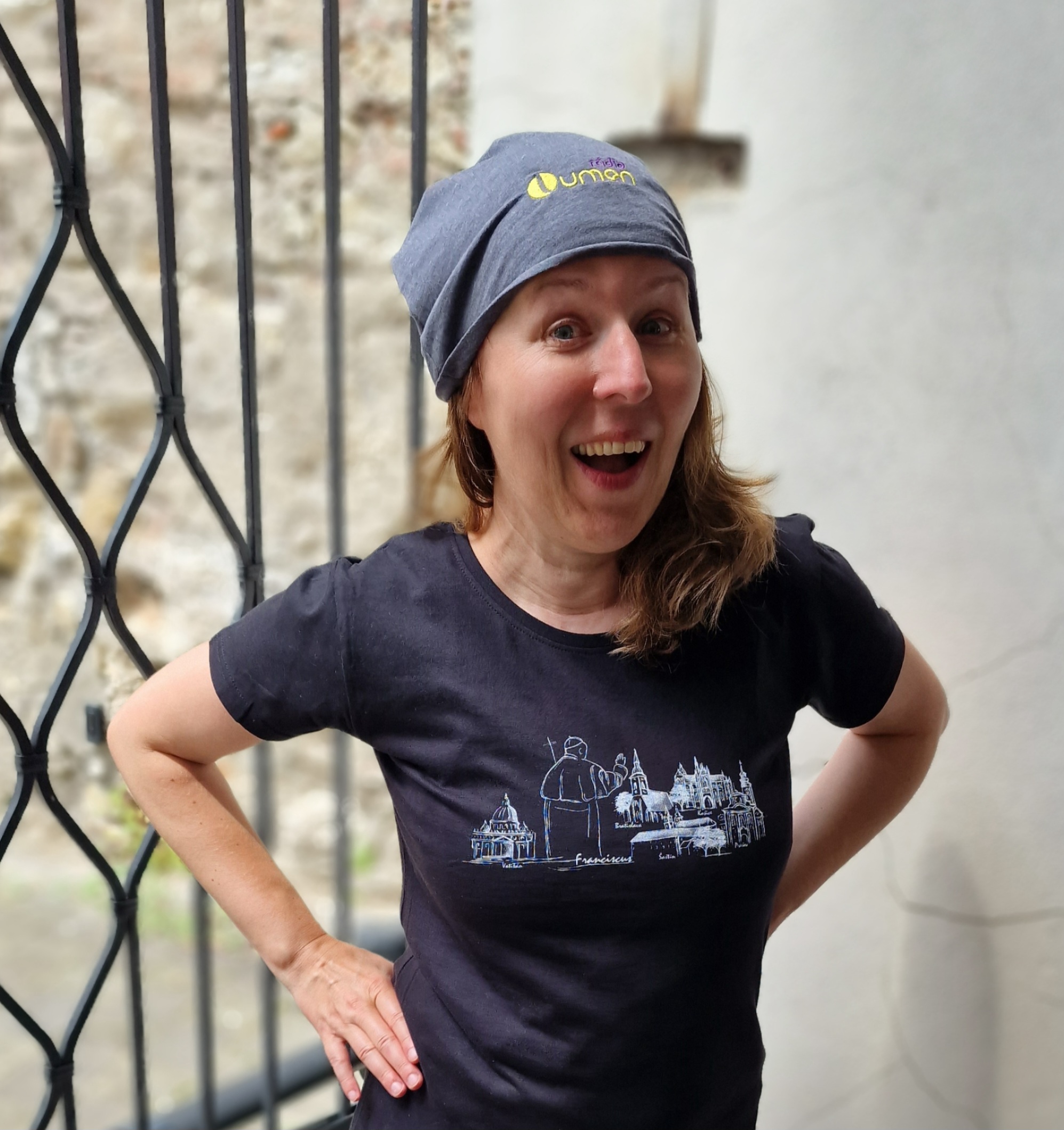 Bavlnená čiapka - sivá