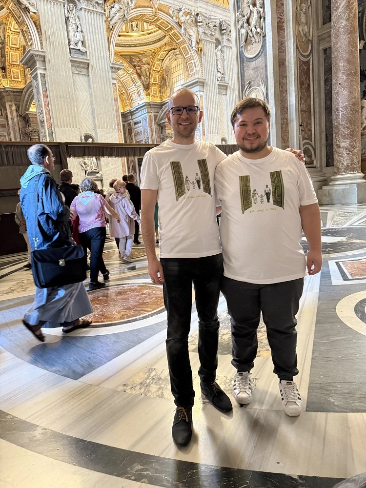 Pánske biele tričko k Jubilejnému roku