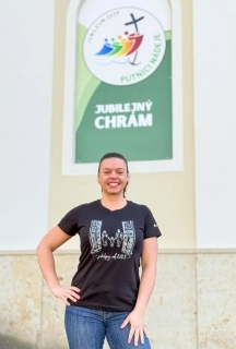 Dámske čierne tričko k Jubilejnému roku