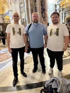 Pánske biele tričko k Jubilejnému roku